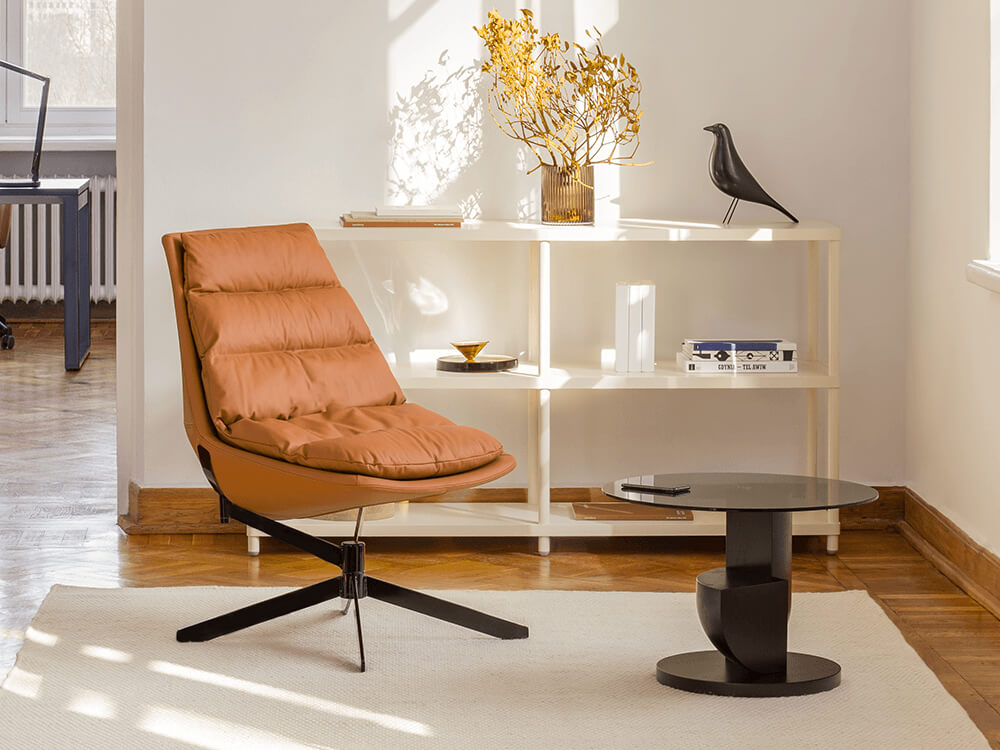 Maanav Armchair With Draped Cushion Featured Image 1