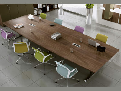 Oaka 1 – Barrel Shaped Meeting Room Table 01
