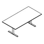 Small Rectangular Shape Table (6 and 8 Persons)