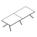 Medium Rectangular Shape Table (10 and 12 Persons)
