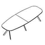 Large Oval Shape Table