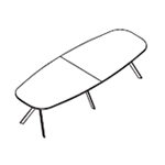 Medium Oval Shape Table