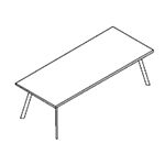 Small Rectangular Shape Table (6 and 8 Persons)