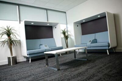 Uddip Private Work Pod With Table Two Four Seater Pod