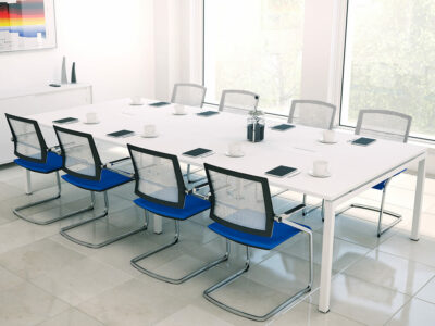 Alessio 5 Large Straight Meeting Room Desk 7