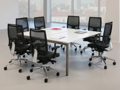 Alessio 5 Large Straight Meeting Room Desk 8