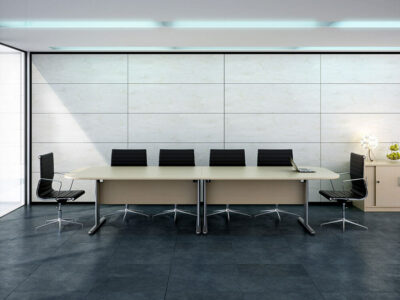 Ekani Double D Ended Meeting Room Table Main Img