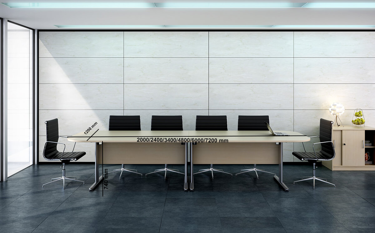 Ekani – Rectangular & Rounded Corner Shape Meeting Room Table