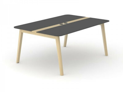 Fahri 2 Meeting Table With Wood Legs 1