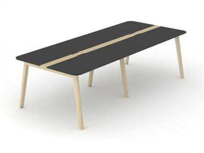 Fahri 2 Meeting Table With Wood Legs 11