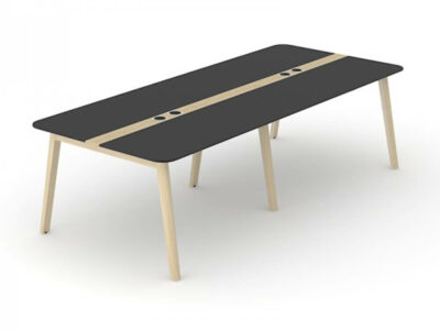 Fahri 2 Meeting Table With Wood Legs 3