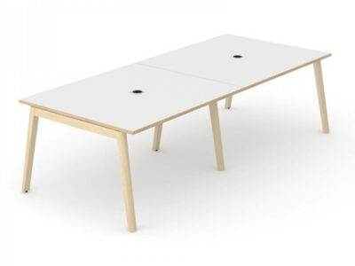 Fahri 3 Mfc Finish Top Meeting Table With Wood Legs 1