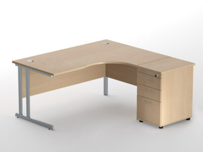 Falan Corner Desk With Return And Modesty Panel 3