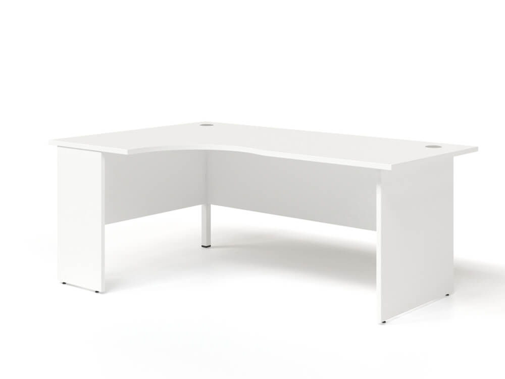 Fannie 1 Corner Panel Legs Desk With Return And Modesty Panel