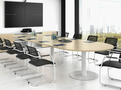 Faraday Meeting Table With Round Ends 1