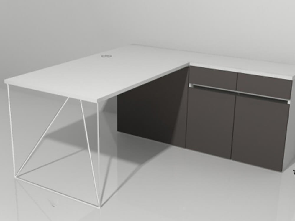 Fendi 1 Operational Desk With Metal Frame 10