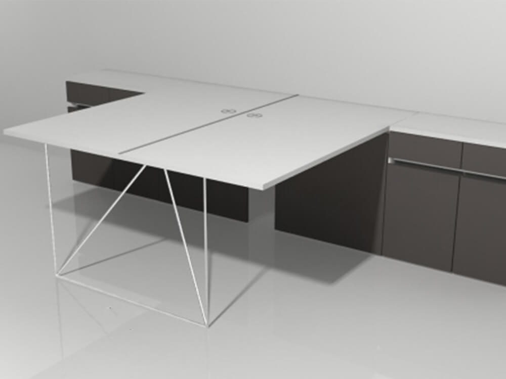 Fendi 1 Operational Desk With Metal Frame 8