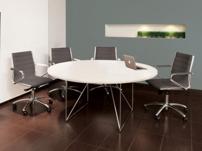 Fendi 2 Meeting Table With Steel Legs 1