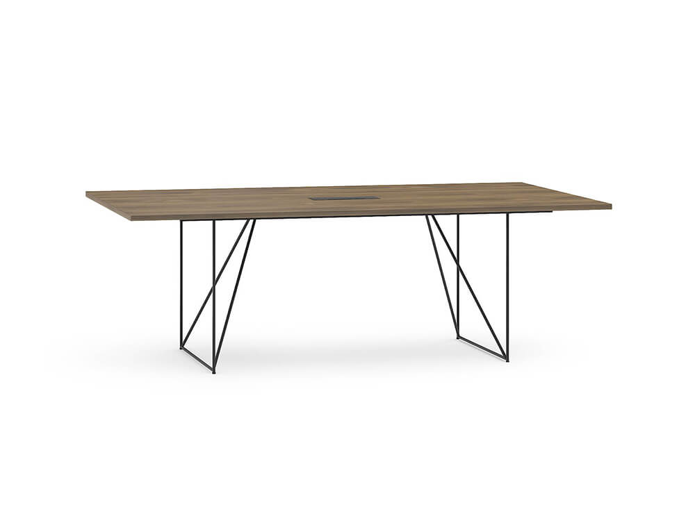 Fendi 2 Meeting Table With Steel Legs 4