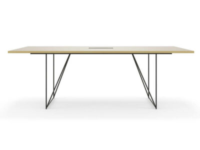 Fendi 2 Meeting Table With Steel Legs 5