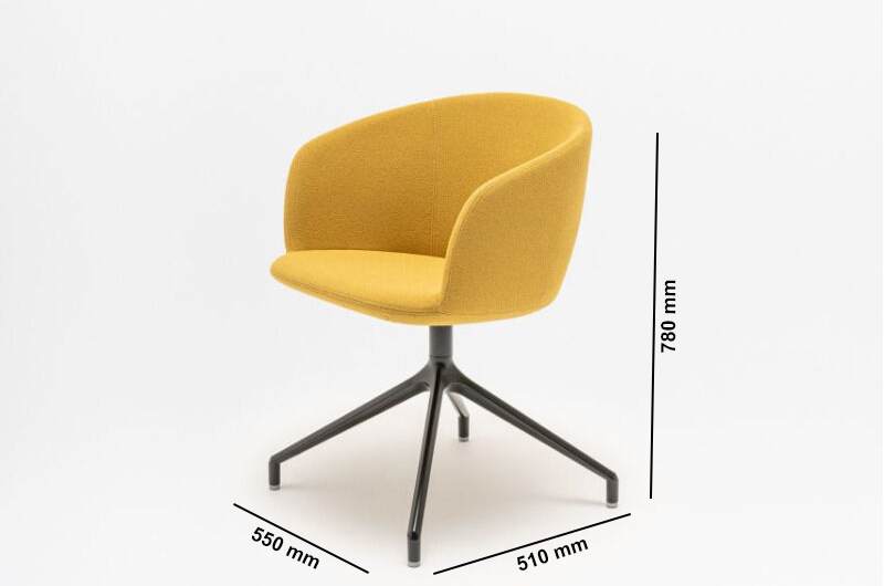 Kabili Meeting Chair Dimension Image