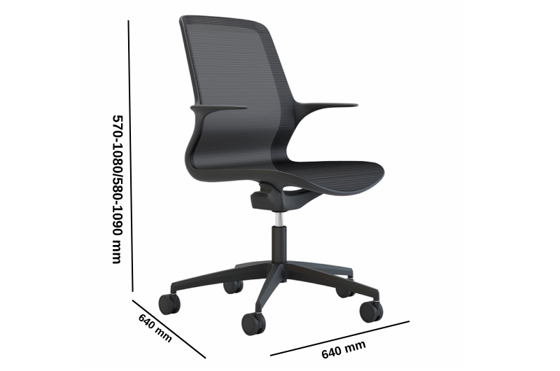 Rosalia Mesh Back Meeting Chair Size Img (1)