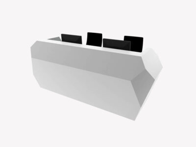 Sahira Diamond Shape Reception Desk N1