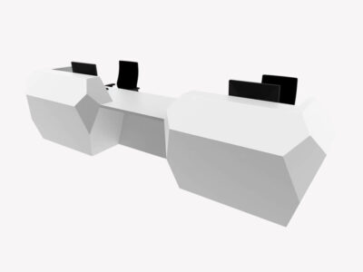 Sahira Diamond Shape Reception Desk N2