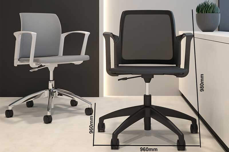 Vagini Task Seating Chair Size Img