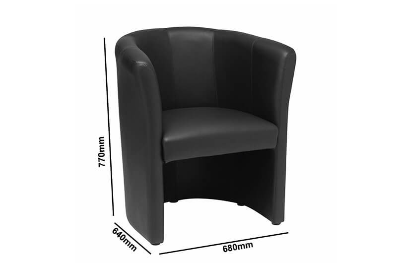 Vithi Tub Chair Soft Seating Size Img