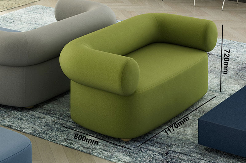 Walda 1 One And Two Seater Sofa And Pouf Size Img