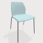 Bice Multi Purpose Chair Without Arms Aluminium Frame