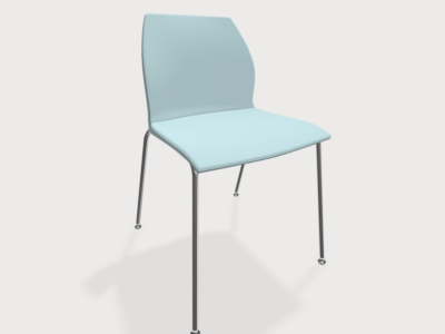 Bice Multi Purpose Chair Without Arms Chromed Frame