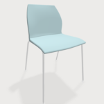 Bice Multi Purpose Chair Without Arms White Frame