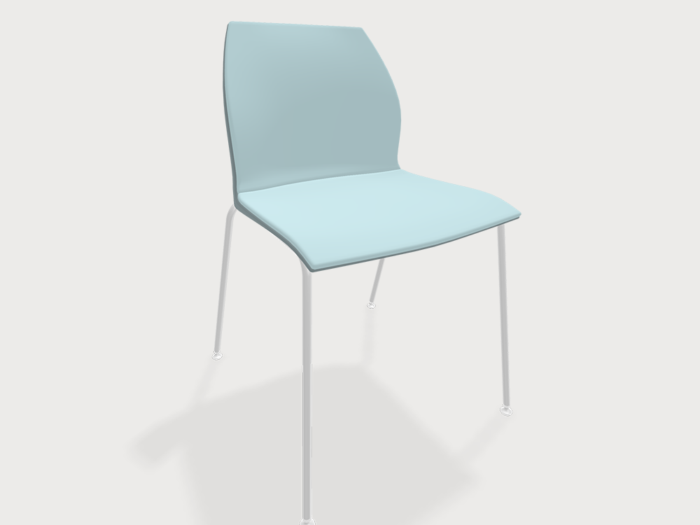 Bice Multi Purpose Chair Without Arms White Frame