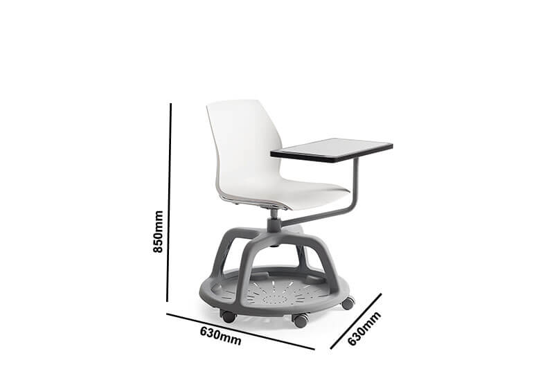 Nabil Multi Purpose Chair With Writing Table And Storage Size Img