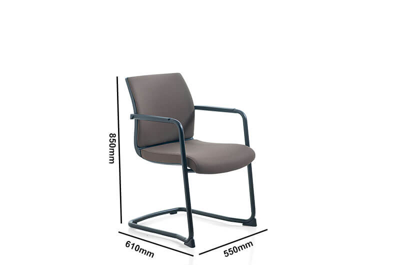 Naksh Waiting And Conference Area Sled Leg Chair Size Img