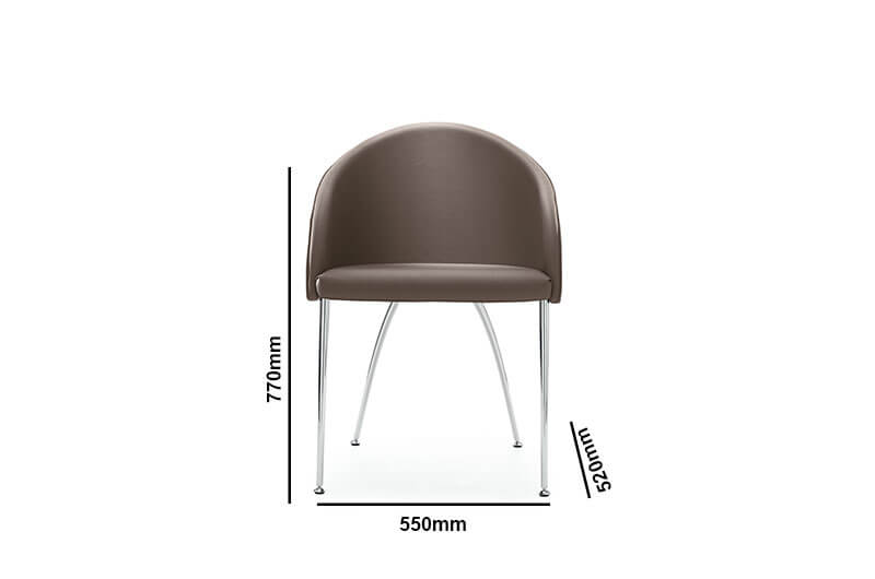Naomy Sofa Chair With Optional Castors Size Img