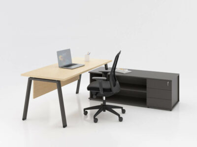 Carita 1 A Legs Executive Desk With Optional Modesty Panel And Credenza Unit 6