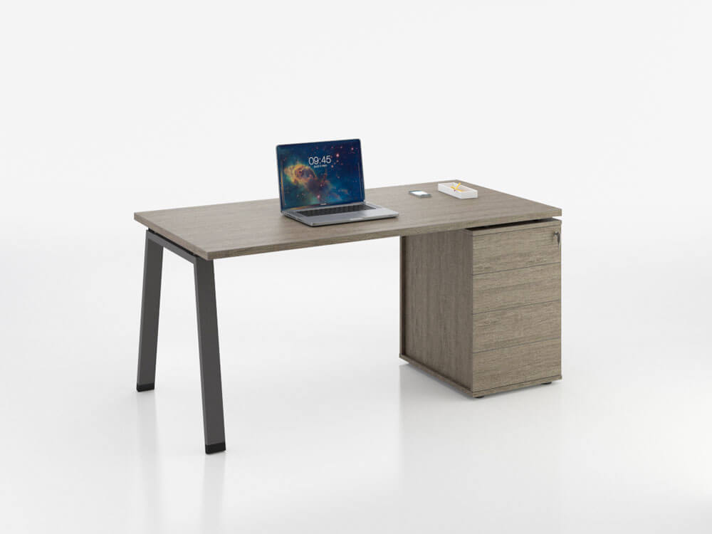 Carita 1 A Legs Executive Desk With Optional Modesty Panel And Credenza Unit 7