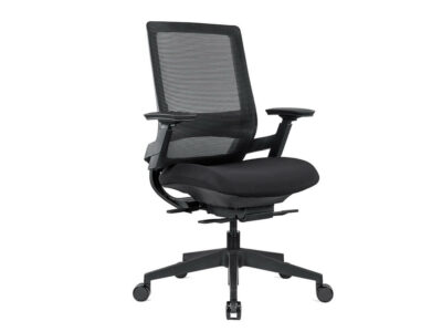 Macsen Black Ergonomic Mesh Task Chair With Optional Headrest