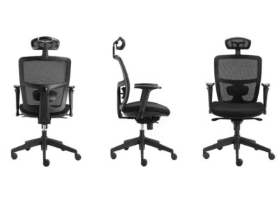 Madelief Black Mesh Operational Chair With Headrest 1