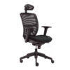Madelief Black Mesh Operational Chair With Headrest
