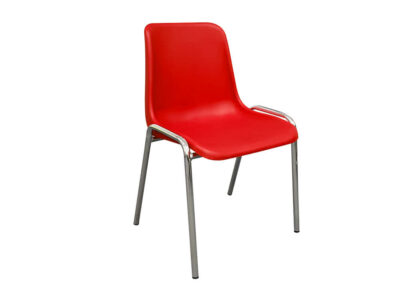 Madera 1 Chromed Metal Frame Reception Chair 3