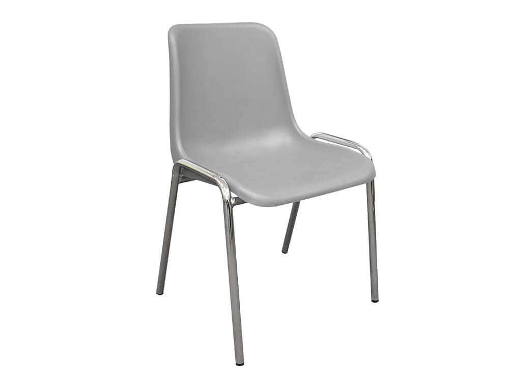 Madera 1 Chromed Metal Frame Reception Chair