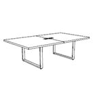 Small Rectangular Shape Table (8 Persons)