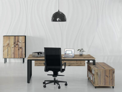 Nabila Executive Desk With Optional Credenza Unit