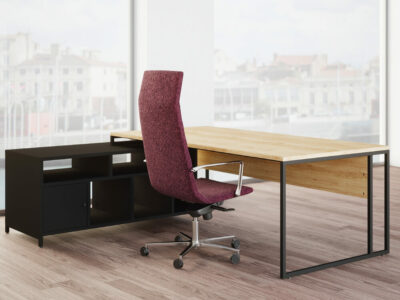 Nadalia Executive Desk With Optional Return And Credenza Unit 3