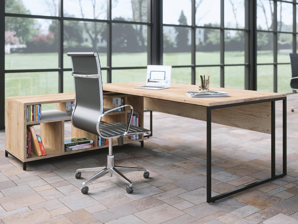 Nadalia Executive Desk With Optional Return And Credenza Unit 5