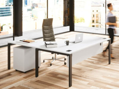 Nadira Straight Executive Desk With Optional Return And Credenza Unit